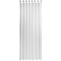 Vorhang mit Schlaufen und Band Laila 140x255 cm Weiß - Weiß, KONVENTIONELL, Textil (140/255cm) - Ondega