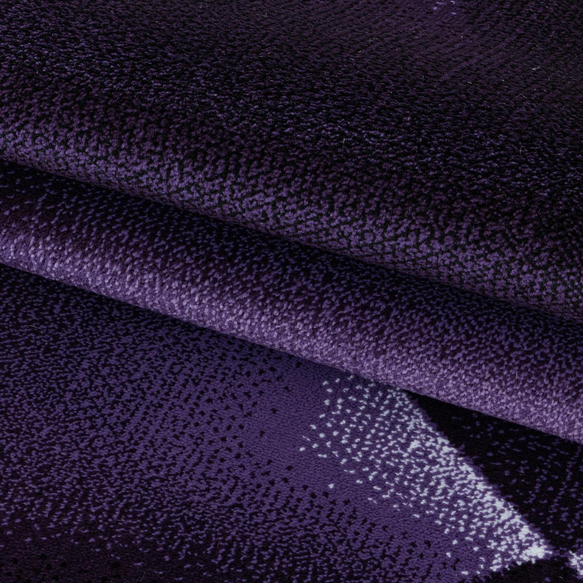 Teppich Läufer Lila Costa 80x250 cm - Lila, Design, Textil (80/250cm)