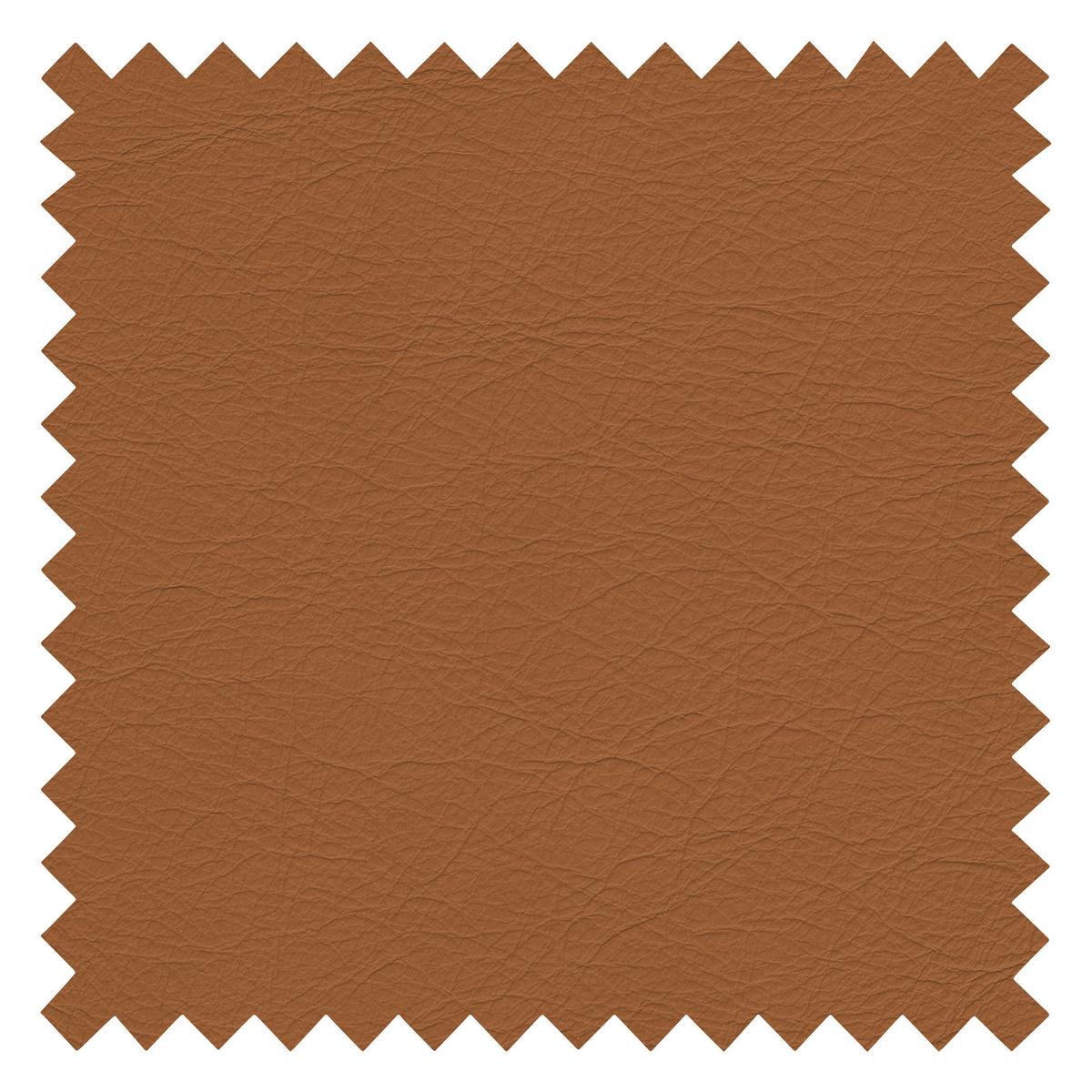 Ecksofa Spring, Cognac S: 250x273 cm - Cognac/Schwarz, Design, Leder (250/273cm) - Livetastic