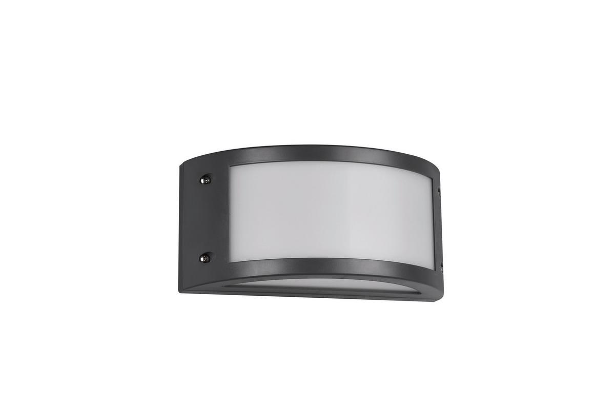 AUßENWANDLEUCHTE In- und outdoor, LED, 3000K - Anthrazit/Weiß, Design, Glas/Kunststoff (11,5/24,8/11,8cm)