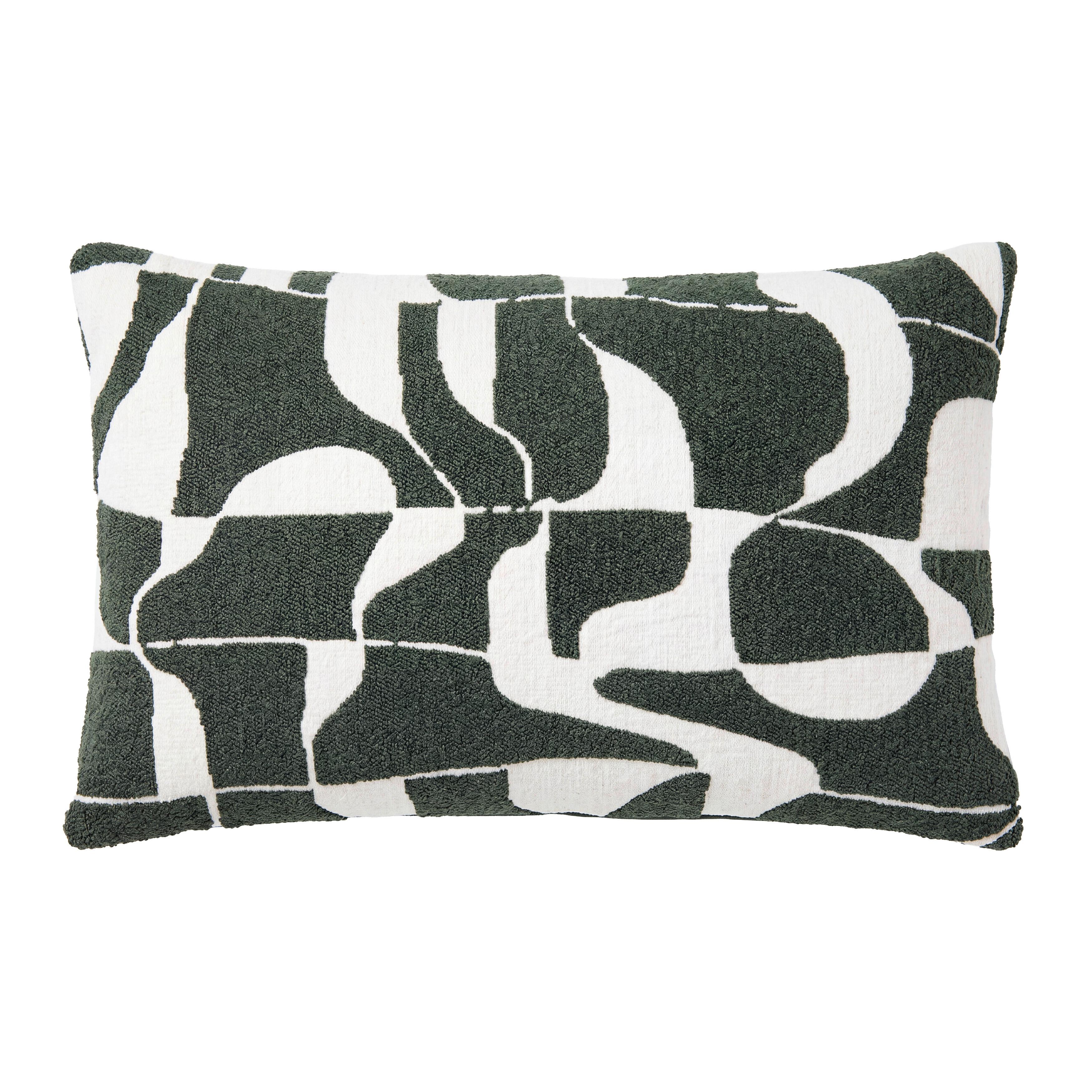 DEKORAČNÍ POLŠTÁŘ LINO - olivově zelená, textil (40/60cm) - Mömax