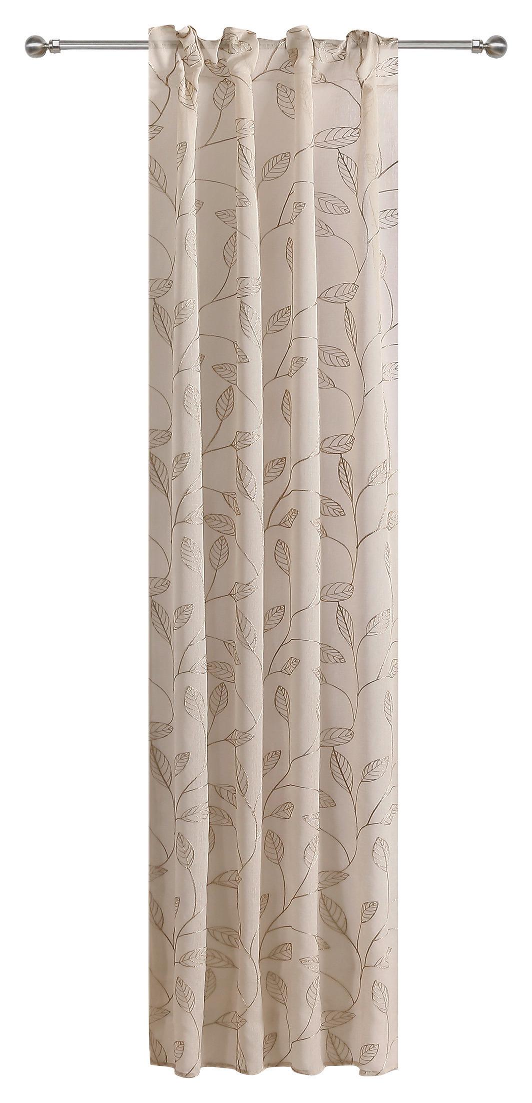 Vorhang mit Band Betty 140x245 cm Taupe