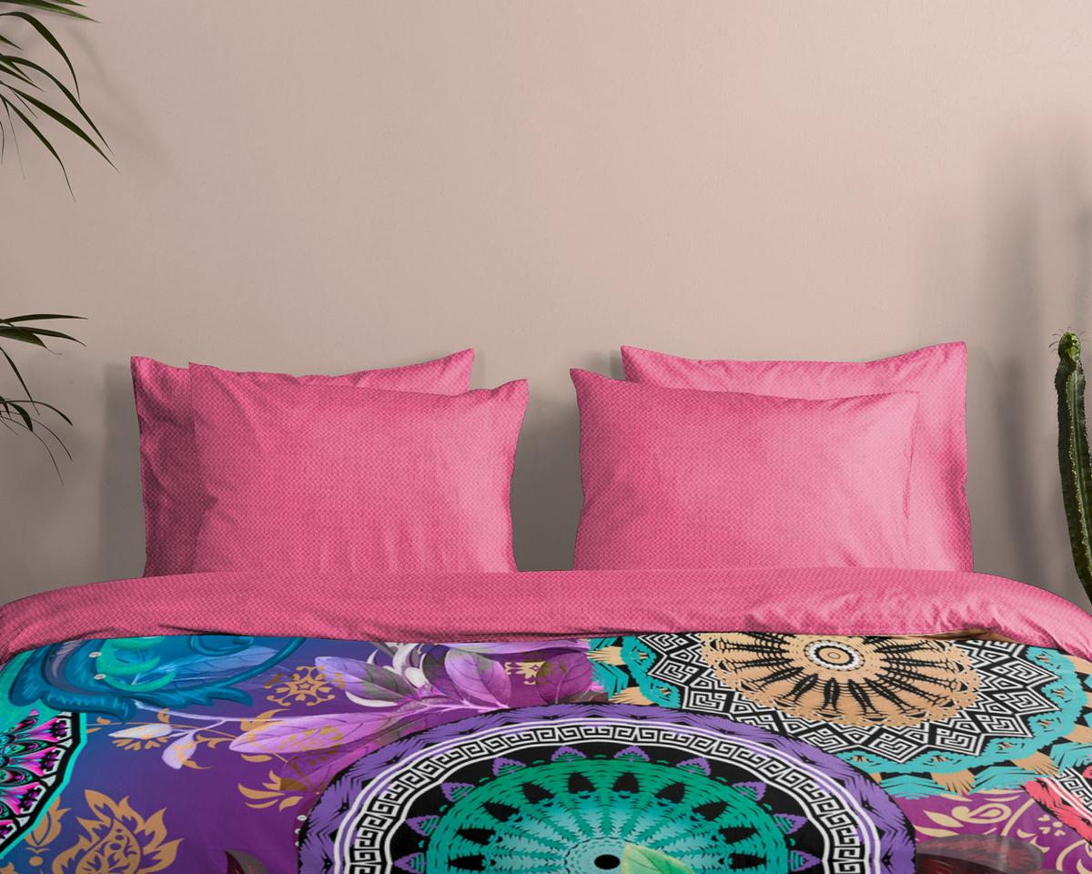 Bettwäsche Axelle Multicolor 140x200 cm - Multicolor, Trend, Textil (140/200cm)