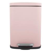 Kosmetikeimer Akira 5L Rosa Metall LBH: 21,4x17,6x30 cm - Hellrosa/Schwarz, Basics, Kunststoff/Metall (21,4/17,6/30cm) - Spirella