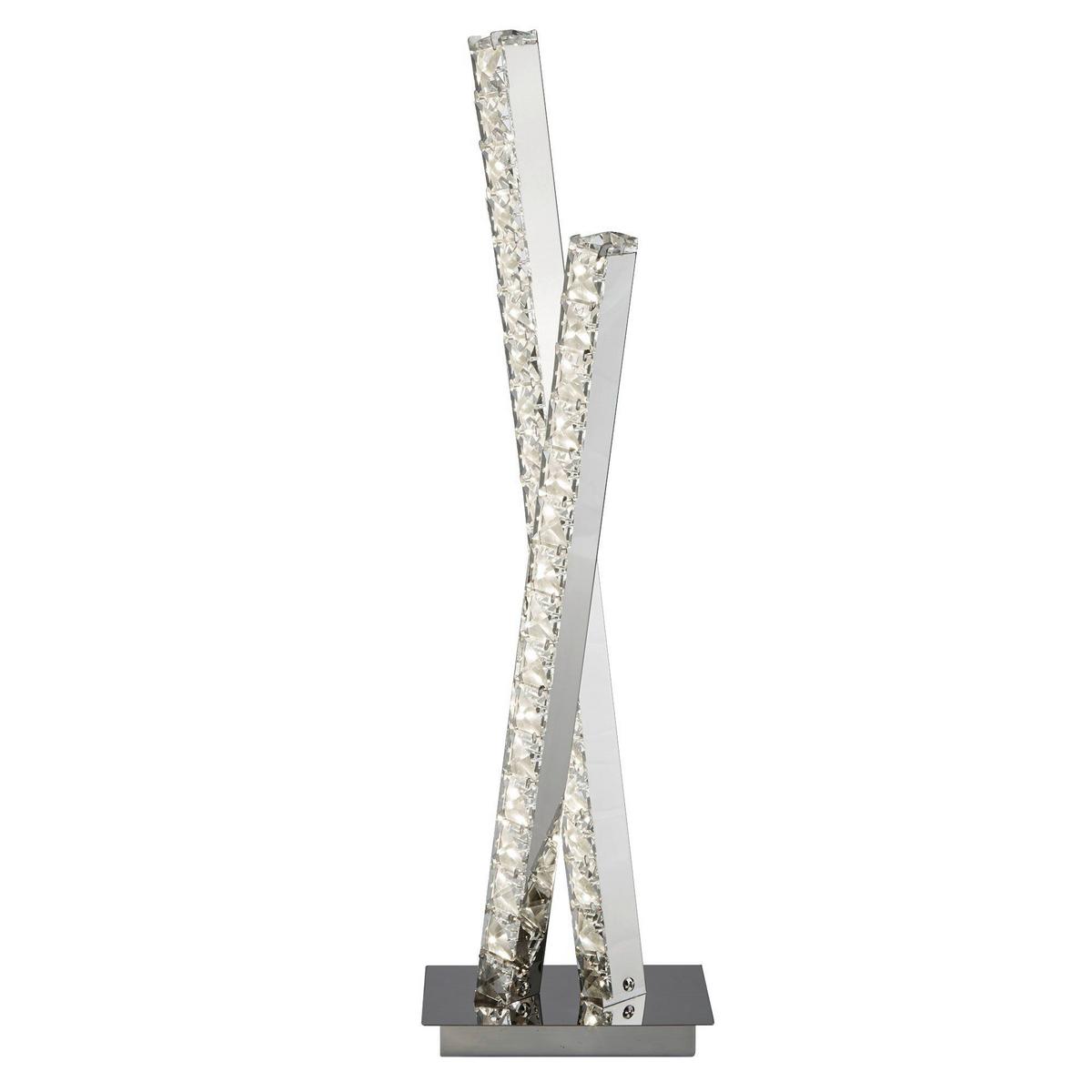 LED-Tischleuchte Eu2111cc - Chromfarben, Design, Glas/Metall (10/16/56cm)
