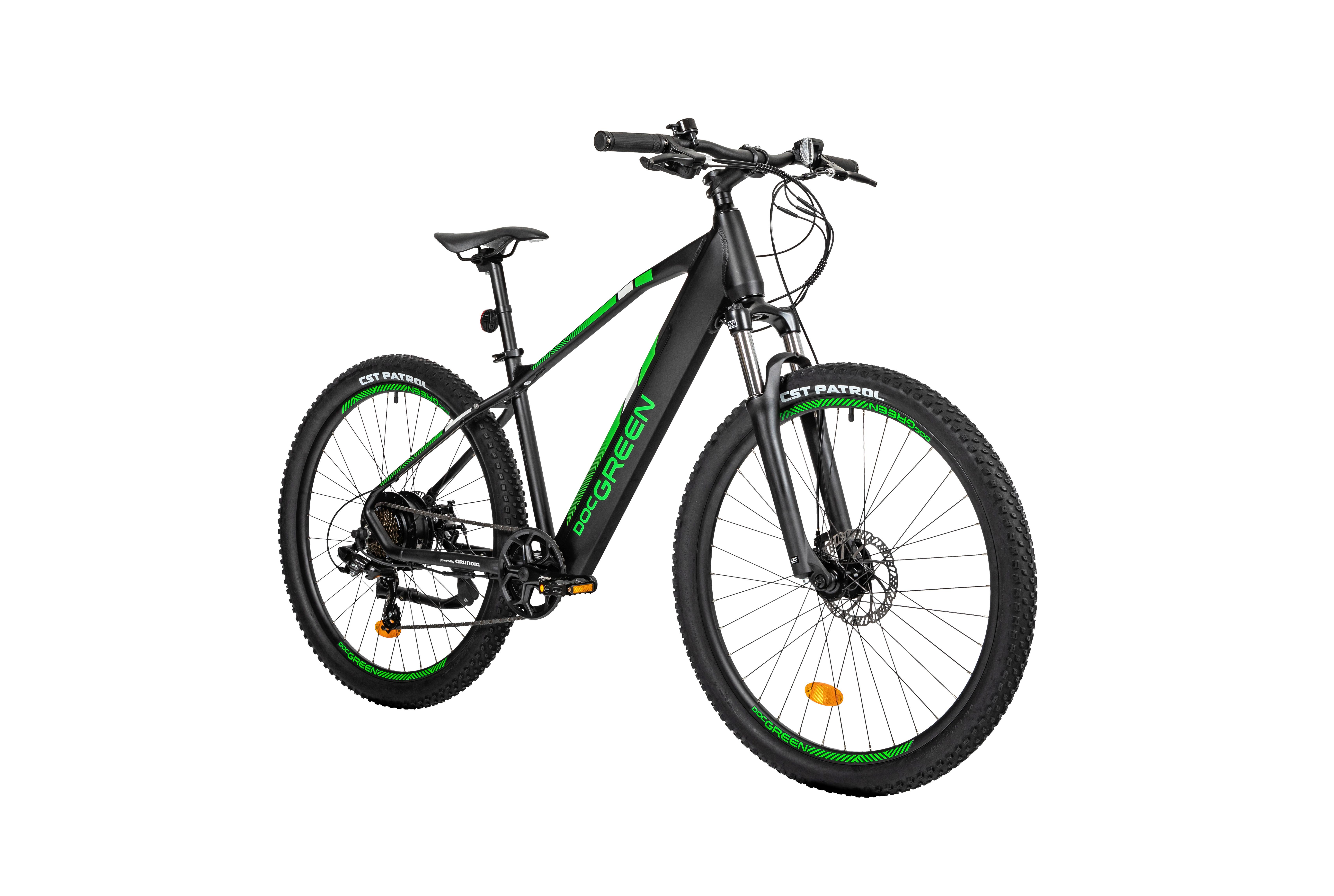 E-Bike 27,5 Zoll Doc Green 7 Gänge Unisex - Schwarz, Basics, Kunststoff/Metall (179,8/68/97,7cm) - Atrigo