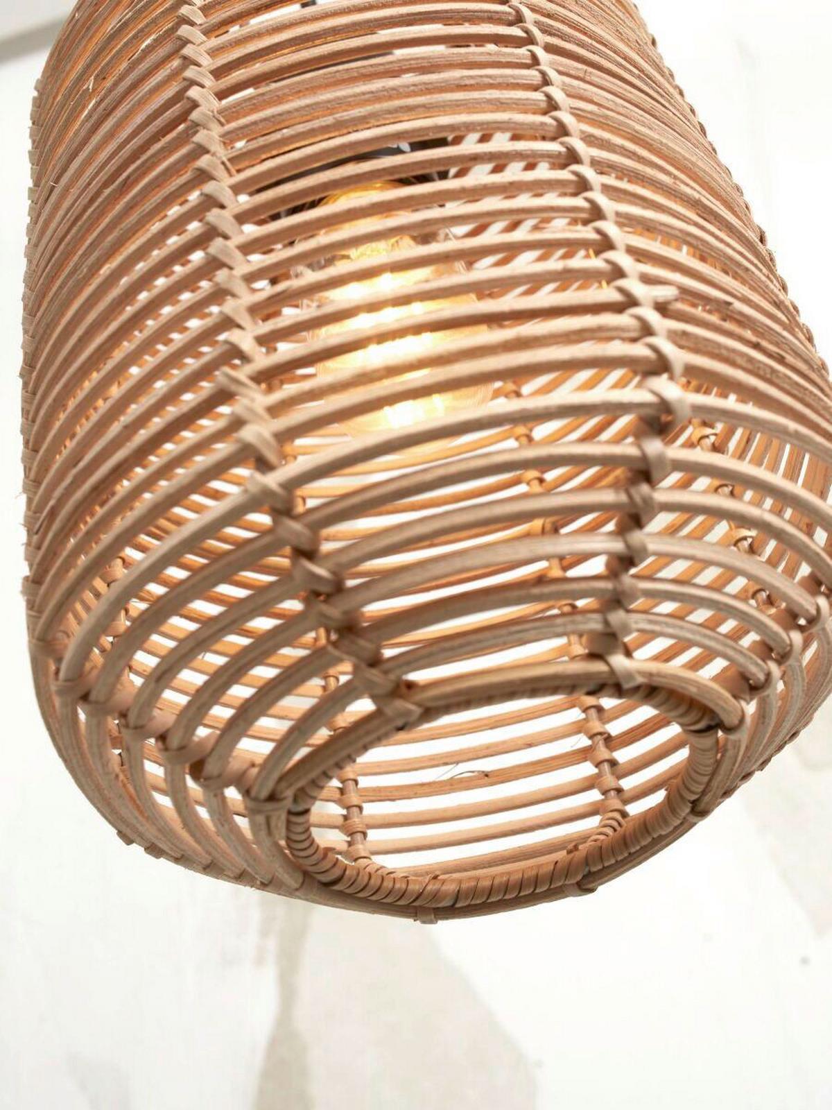 Hängeleuchte Tanami/H25/N - Naturfarben, Trend, Holz (18/25/25cm) - Good & Mojo