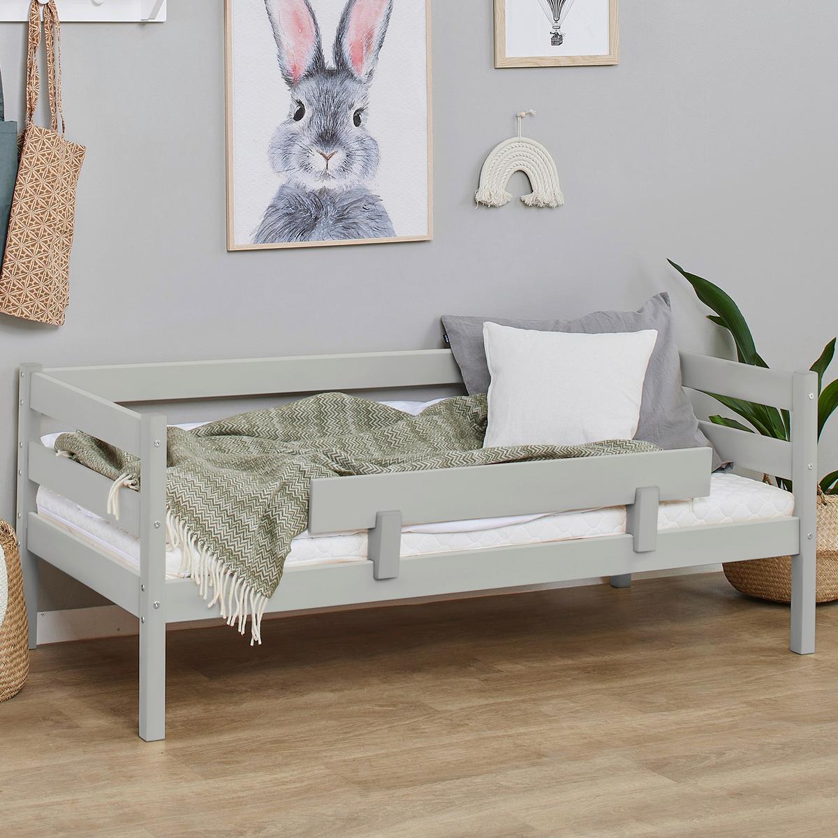 Bettschutzgitter Eco Comfort Grau, B: 100 Cm - Grau, MODERN, Holz (100/22,5/4cm) - MID.YOU