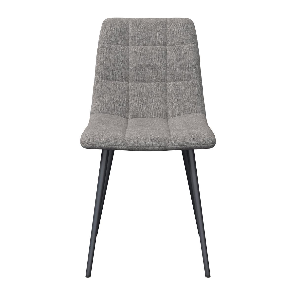 STOLIČKA RIA - čierna/sivá, Modern, kov/textil (44/87/54cm) - Bessagi Home