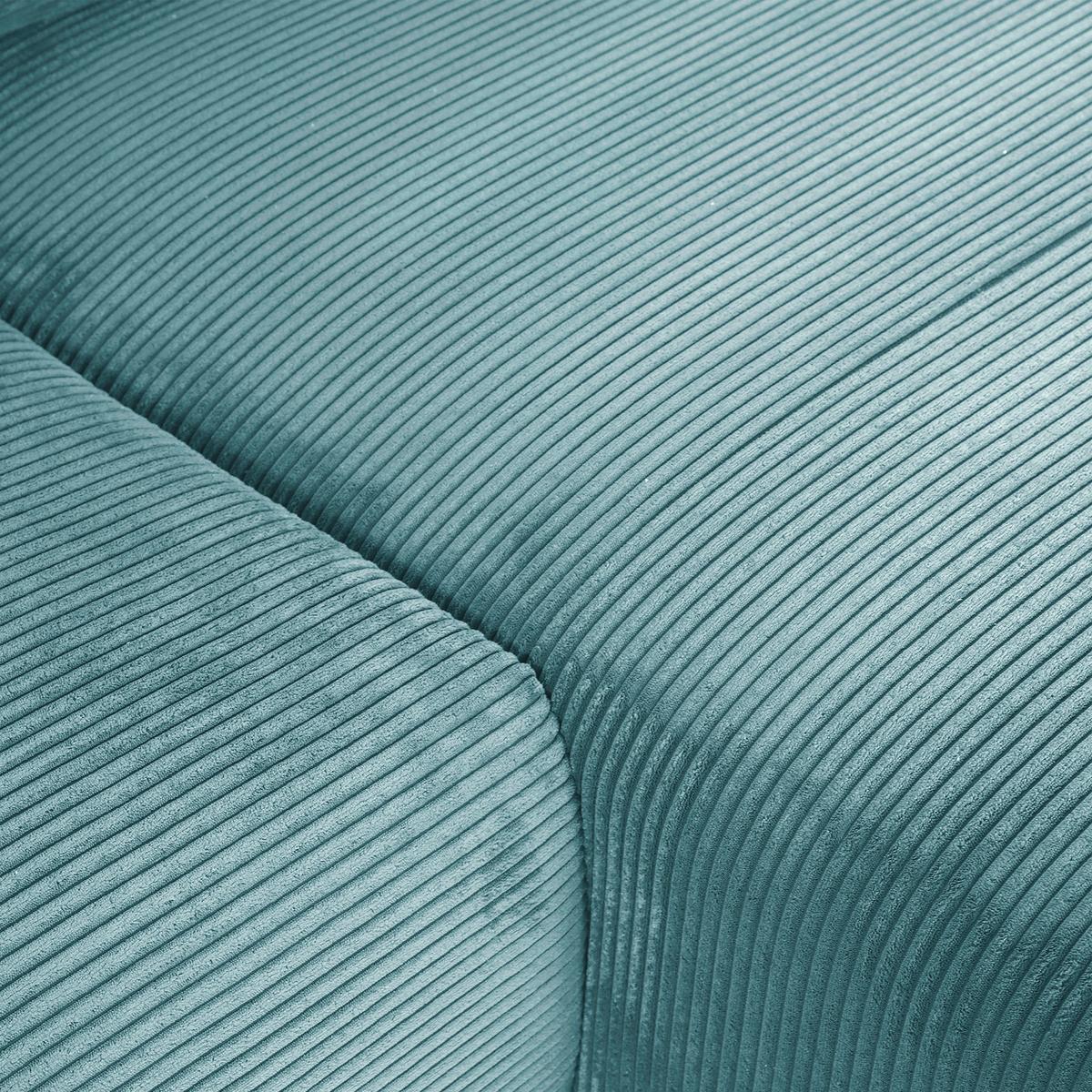 Ecksofa Cuty Petrol S: 266x180 Cm - Petrol/Schwarz, KONVENTIONELL, Textil (266/180cm) - MID.YOU