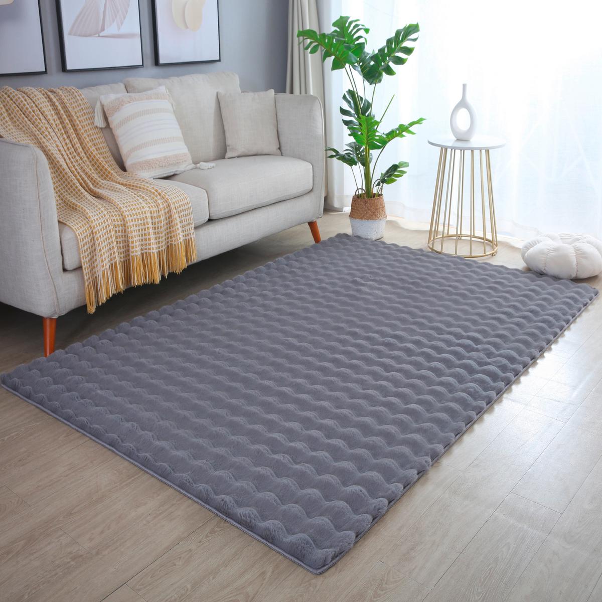 Hochflorteppich, Grau,f: 25mm Ambiance - Grau, Basics, Textil (80/250cm)