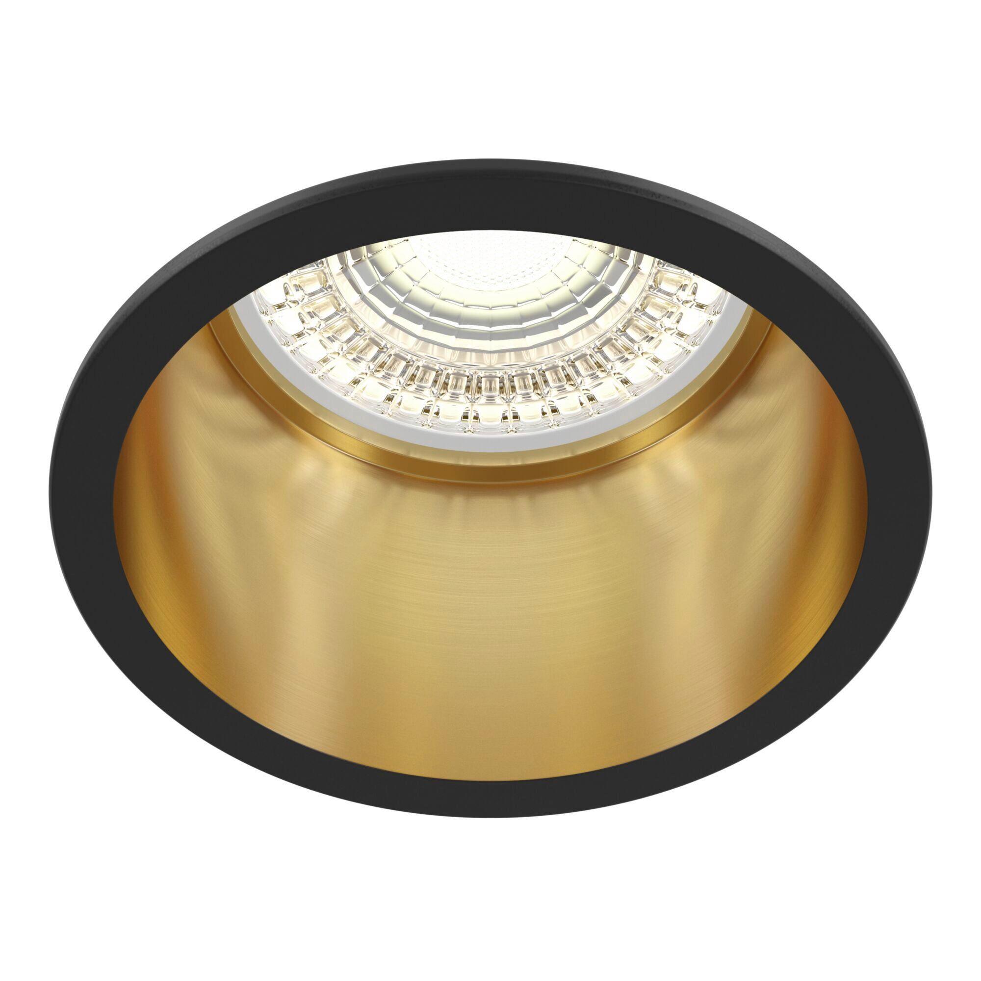 Aufbauleuchte Reif - Goldfarben/Schwarz, Trend, Metall (6,8/5,4cm) - MAYTONI