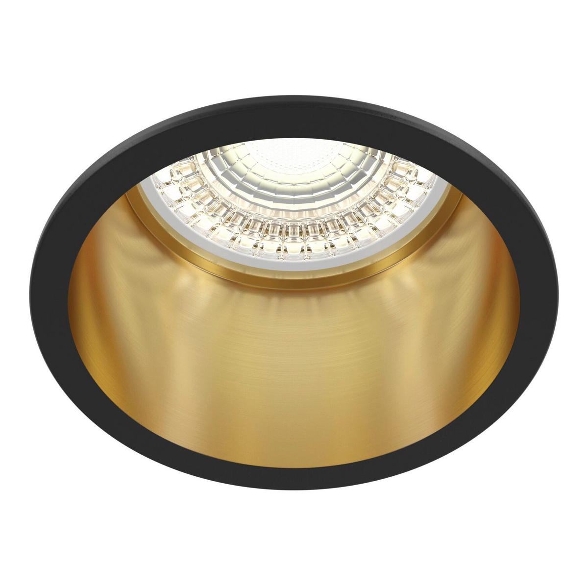 Aufbauleuchte Reif - Goldfarben/Schwarz, Trend, Metall (6,8/5,4cm) - MAYTONI