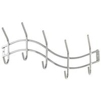 Hakenleiste Finn B: 46 cm Edelstahl 5 Haken - Edelstahlfarben, MODERN, Metall (46/27/9cm)