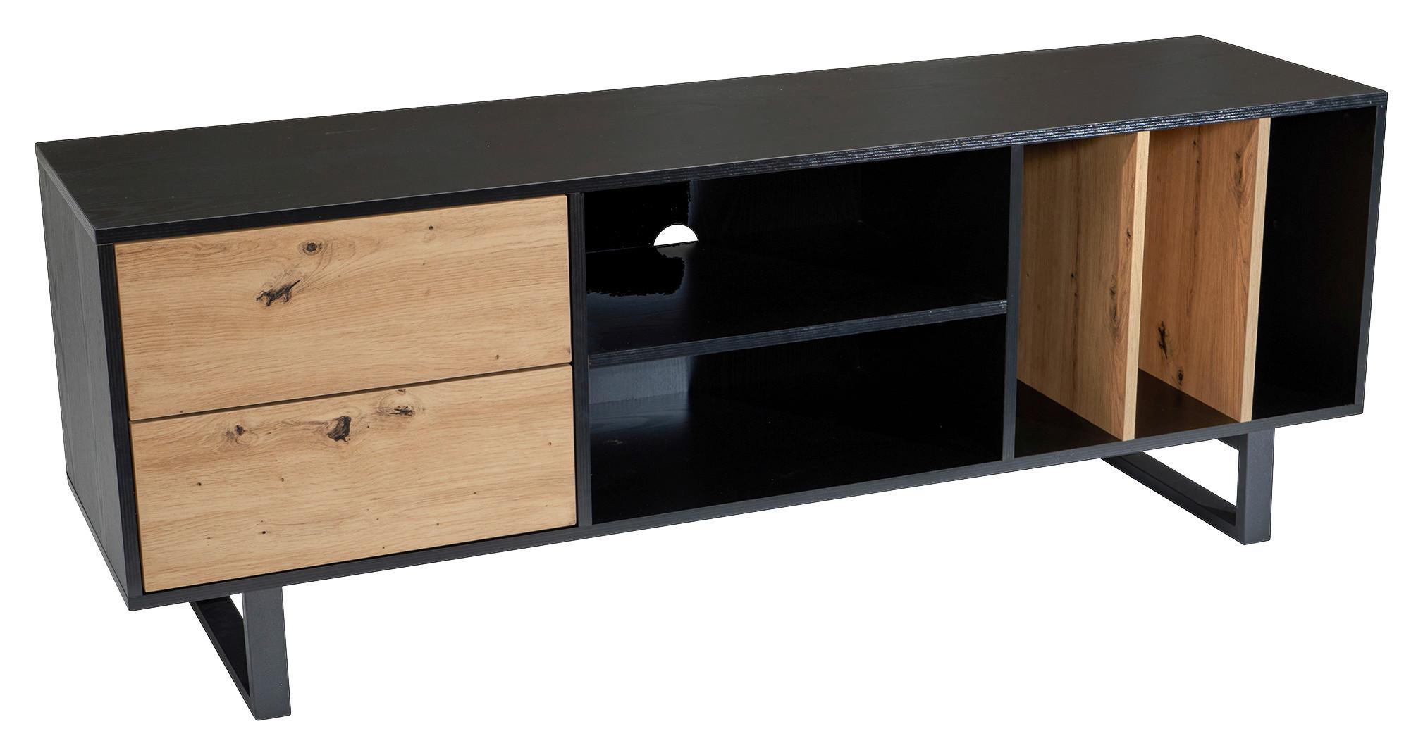 TV-Lowboard Wl6.814 B: 150 cm Schwarz