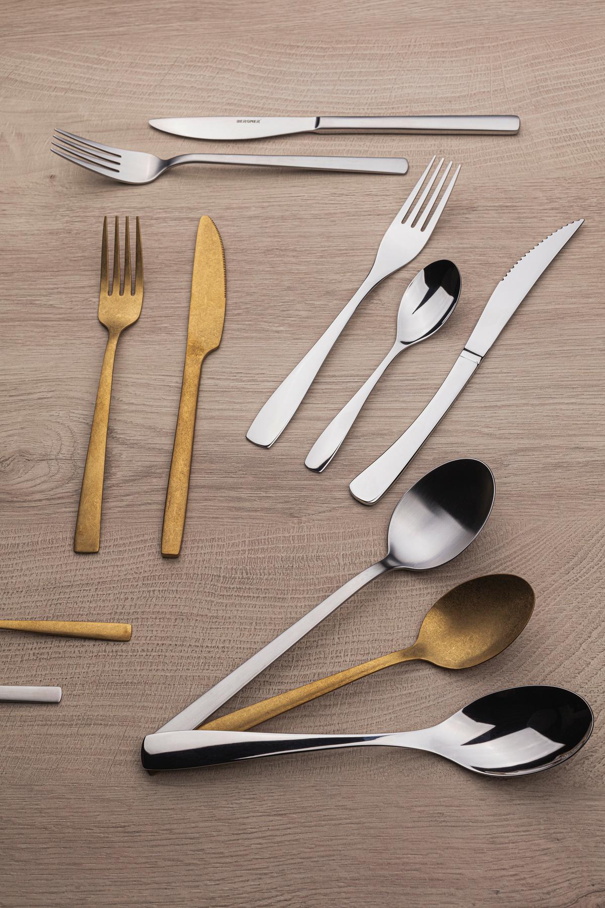 Besteckset 24-Teilig Pisa für 6 Personen - Silberfarben, Basics, Metall (27/7.5/17cm)