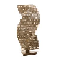Tischleuchte Cognac L: 25 cm 22w - Cognac, Design, Kunststoff/Metall (25/25/55cm)