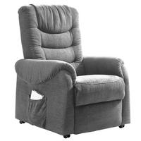 Fernsehsessel Nino Dunkelgrau B: 76 Cm - Dunkelgrün/Dunkelgrau, Design, Holz/Textil (76/106/94cm) - Livetastic