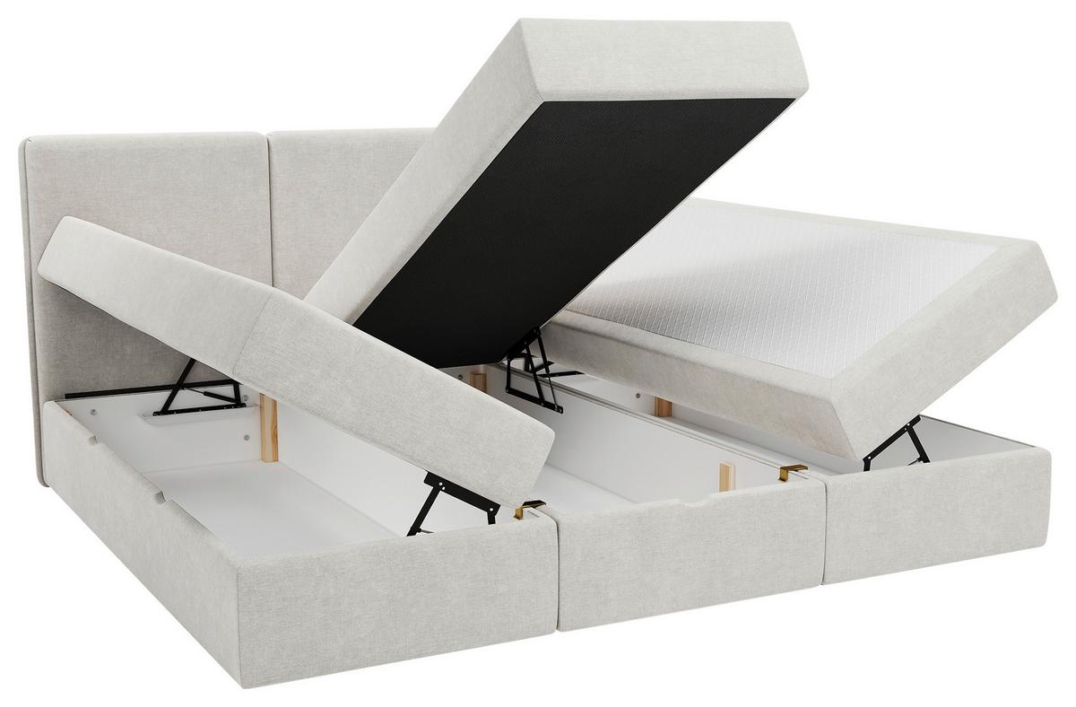 Familienbett Domino Combo Mit 3 Bettkasten, Grau 210x200 - Schwarz/Grau, MODERN, Holz/Holzwerkstoff (210/200cm) - MID.YOU