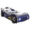 Autobett Energy Rennwagen 90x200 cm Blau + Beleuchtung - Blau, Basics, Holzwerkstoff (90/200cm)