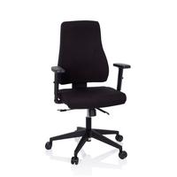 Drehstuhl Mathes Schwarz - Schwarz, MODERN, Kunststoff/Textil (65/113/60cm) - MID.YOU