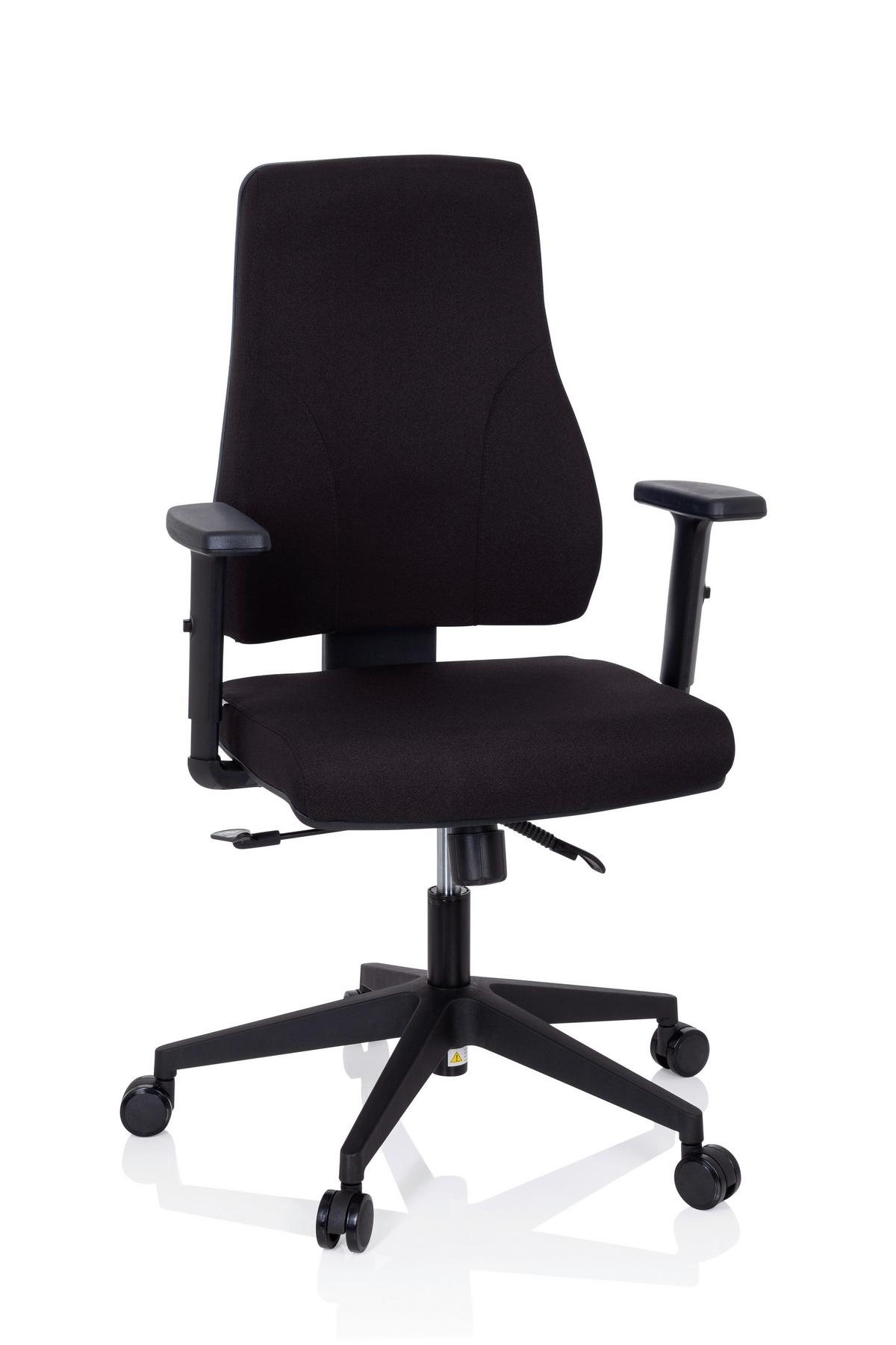 Drehstuhl Mathes Schwarz - Schwarz, MODERN, Kunststoff/Textil (65/113/60cm) - MID.YOU