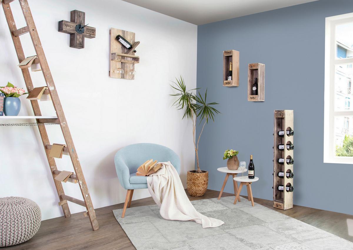 Sessel Tiptoe - Schwarz/Naturfarben, Design, Textil (73/73/66cm) - Livetastic