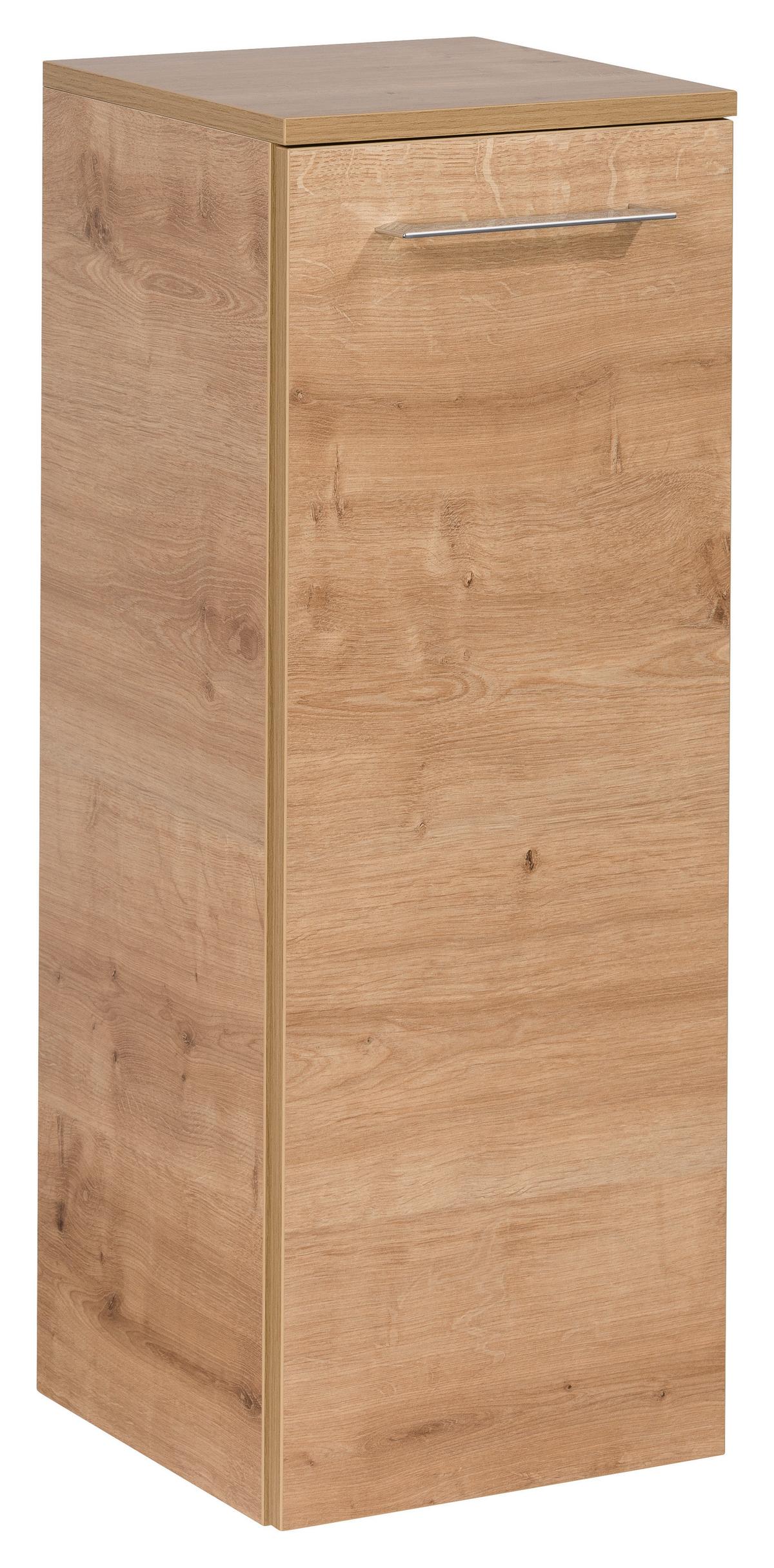 Hängender Midischrank B. Perfekt B: 30,5 cm Eiche Dekor - Eichefarben, MODERN, Glas/Holzwerkstoff (30,5/81/32cm) - MID.YOU