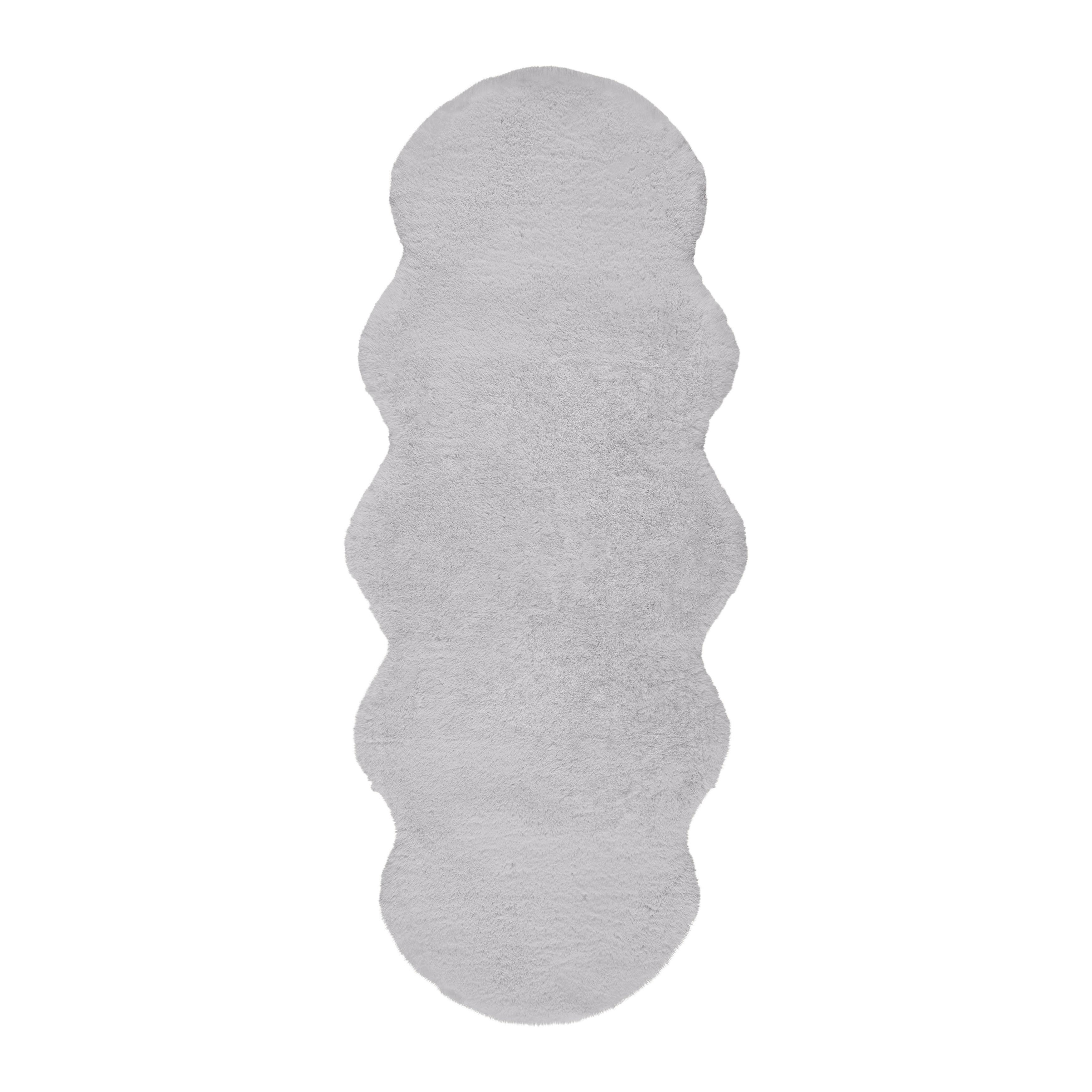 UMĚLÁ KOŽEŠINA Nico 2, 60/150cm, šedá - šedá, Konvenční, kožešina (60/150cm) - Mömax