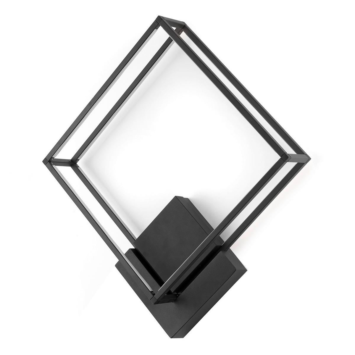 LED-Deckenleuchte 5002/Plmn - Schwarz, Design, Metall (45/45/13cm)
