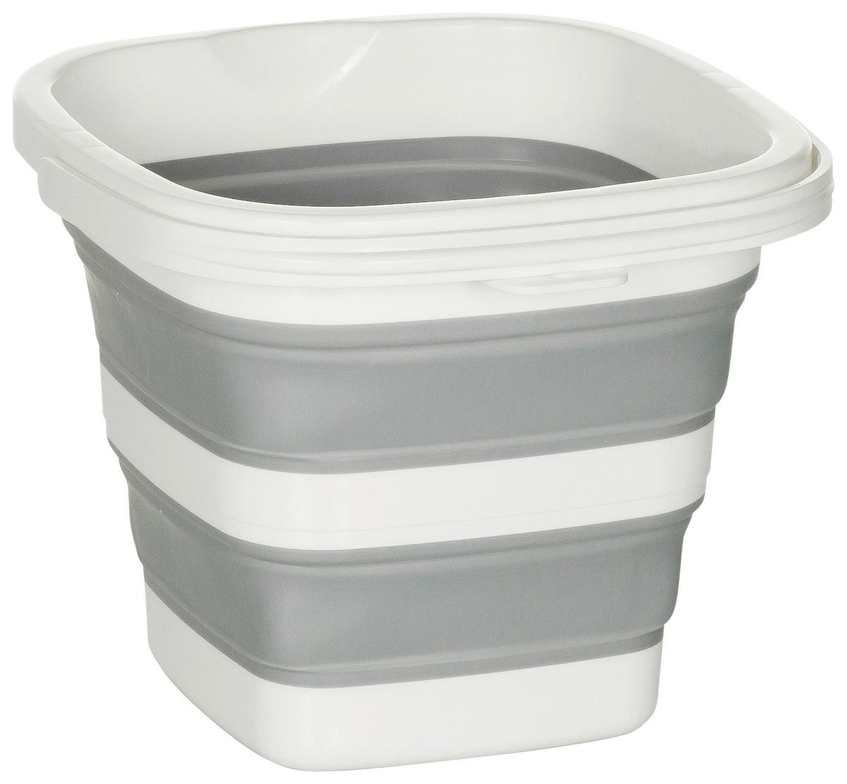 Eimer Clean Sile - Weiß/Grau, Basics, Kunststoff (23/20/23cm) - MID.YOU