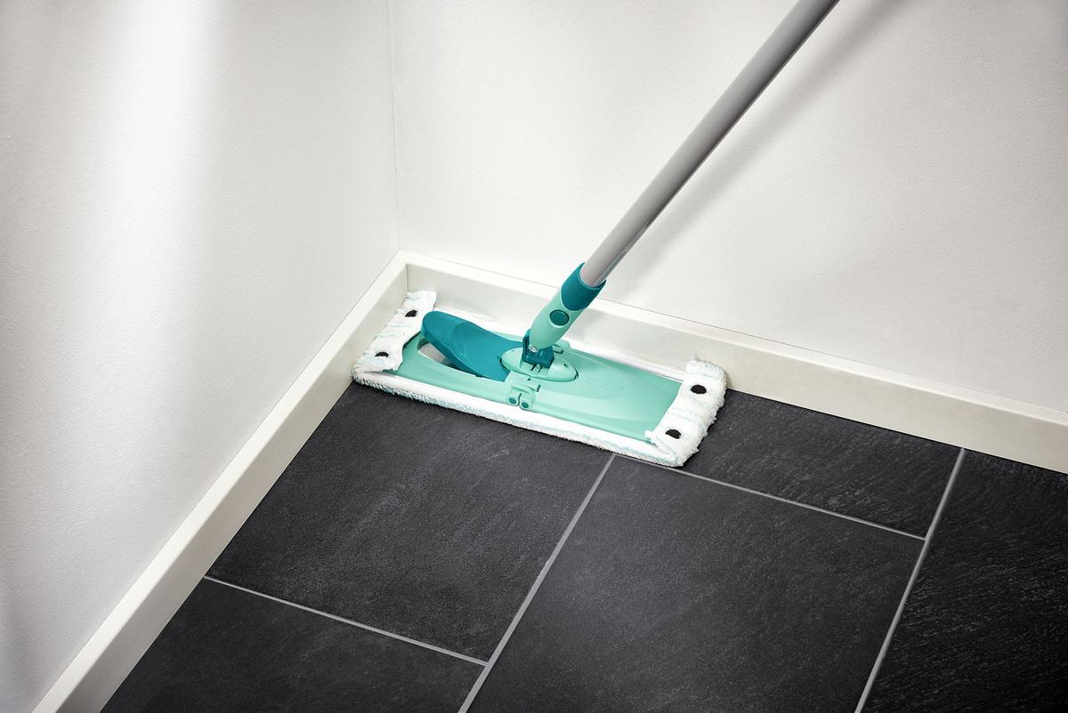 Bodenreinigungsset Combi m mit 12 L-Eimer - Türkis/Grau, Basics, Kunststoff/Metall - Leifheit