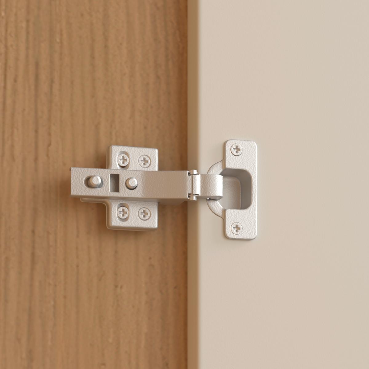 Šatníková skriňa MARLO š. cca 100 cm, dekor biela/dub - biela/farba duba, Modern, drevo/kompozitné drevo (100/223/60cm) - Bessagi Home