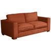 Schlafsofa Texas Rostfarben Cord, B: 203 cm - Rostfarben/Dunkelbraun, Design, Textil (203/85/99cm) - MID.YOU