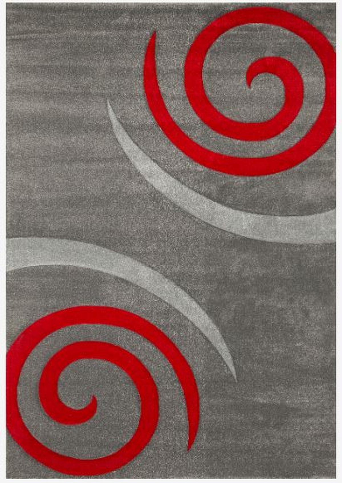 Webteppich Rot Naturfaser Cascada Plus 80x150 Cm - Rot, MODERN, Textil (80/150cm)
