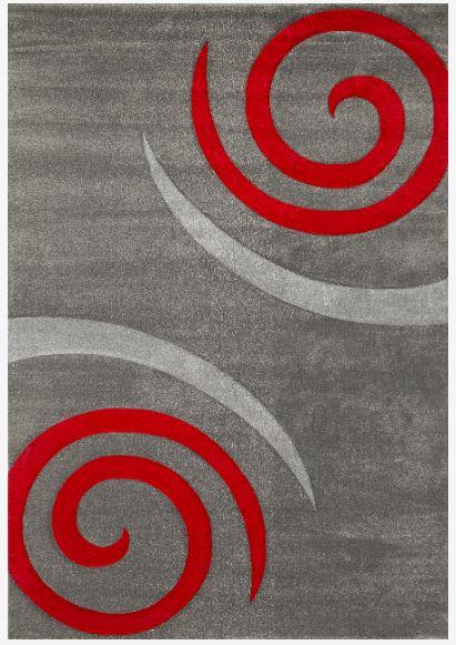 Webteppich Rot Naturfaser Cascada Plus 80x150 Cm