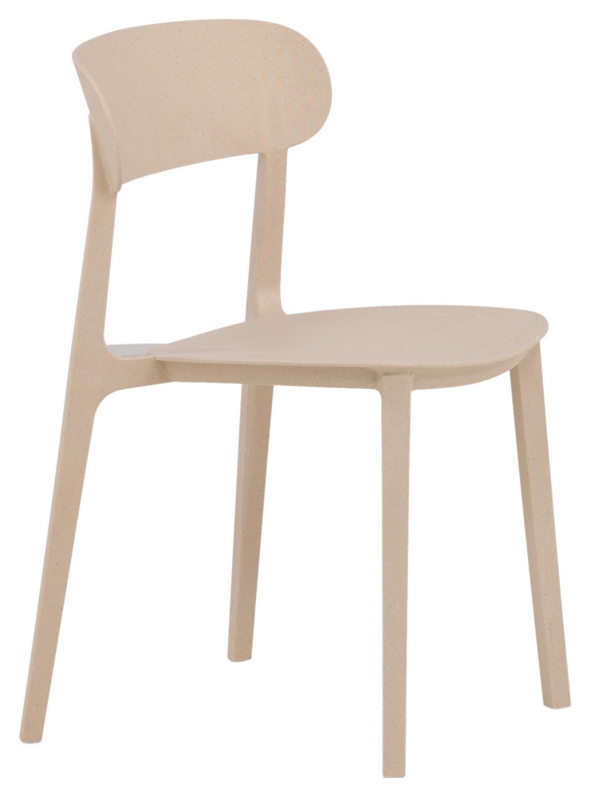 Stuhl-Set Åstol - Beige, Design, Holz/Kunststoff (50/78,5/52cm) - Livetastic