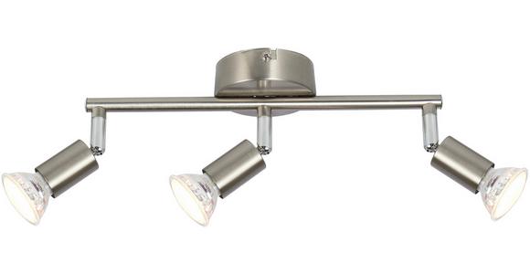 LED-Strahler Marko 3-Flammig verstellbar L: 30 cm - Chromfarben/Nickelfarben, KONVENTIONELL, Metall (30/15cm) - Luca Bessoni