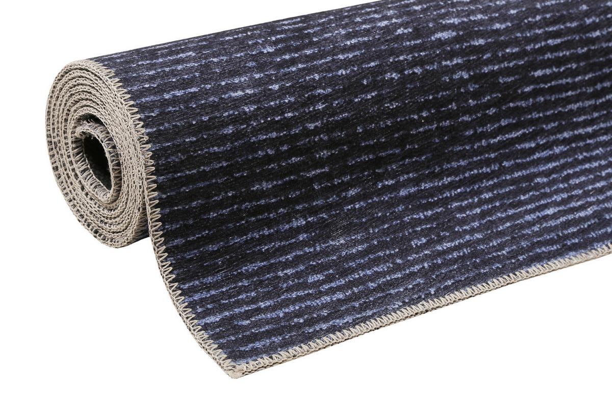 Flachwebteppich Marly Dunkelblau 120x170 Cm - Dunkelblau, KONVENTIONELL, Textil (120/170cm) - Esprit