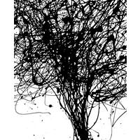 Vliestapete Curls - Schwarz/Weiß, Basics (200/250cm) - Komar