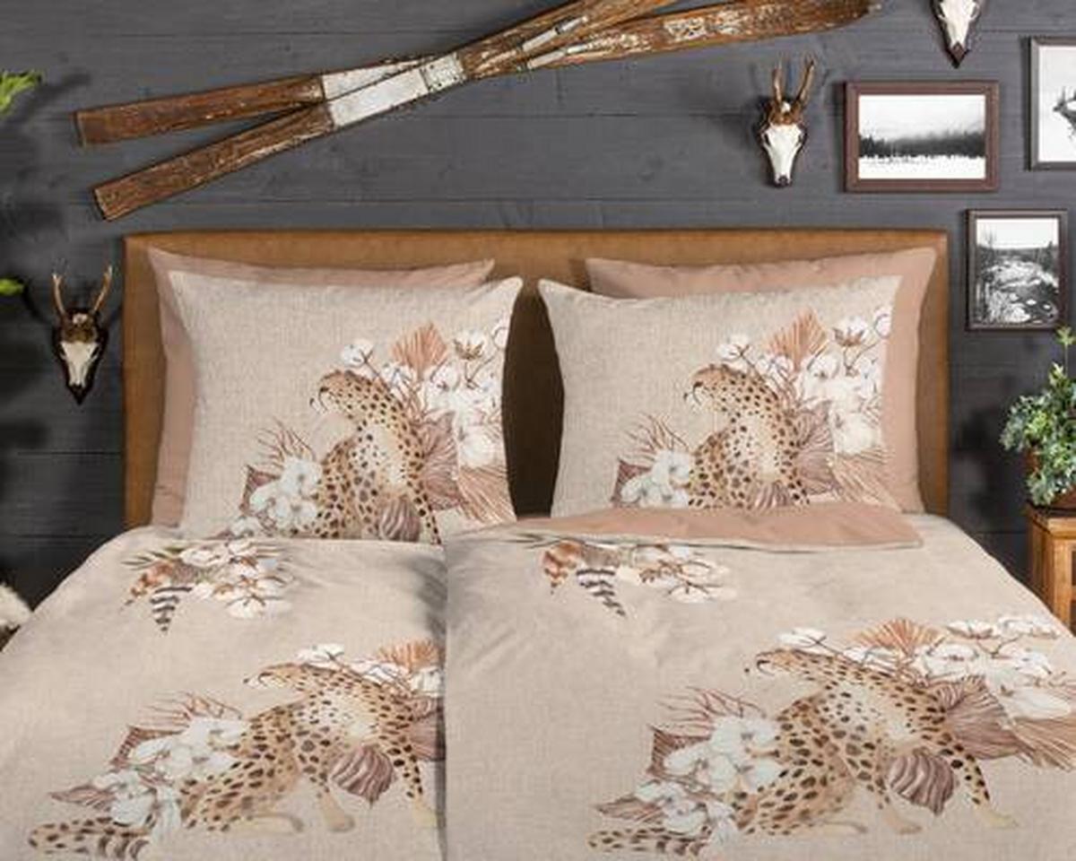 Wendebettwäsche Chevy Braun Taupe Beige 135x200 cm - Taupe/Beige, Natur, Textil (135/200cm)