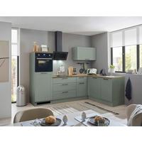 Eckküche Marseille Grün/eiche Dekor S: 260x175 Cm - Eiche Artisan/Grün, Design, Holzwerkstoff (260/175cm) - MID.YOU