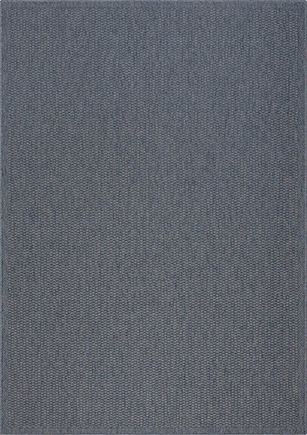 Flachwebteppich Anthrazit/ Blau Cameron 200x290 cm - Blau/Anthrazit, MODERN, Textil (200/290cm) - Luca Bessoni