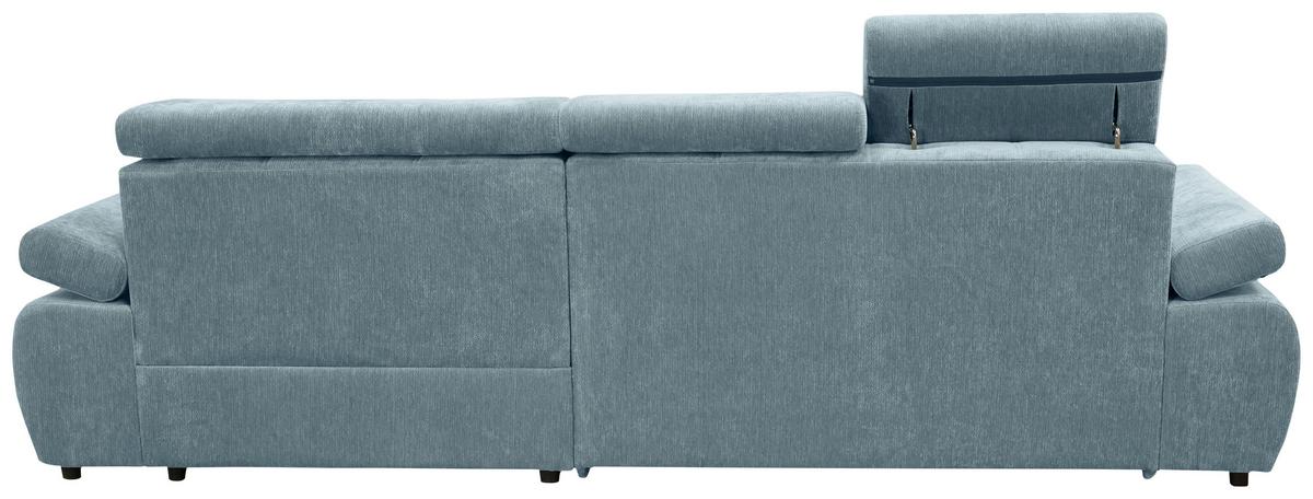 Rohová sedačka VEGAS, pravá, mátově zelená žinylka - černá/mátově zelená, Design, dřevo/textil (294/173cm)