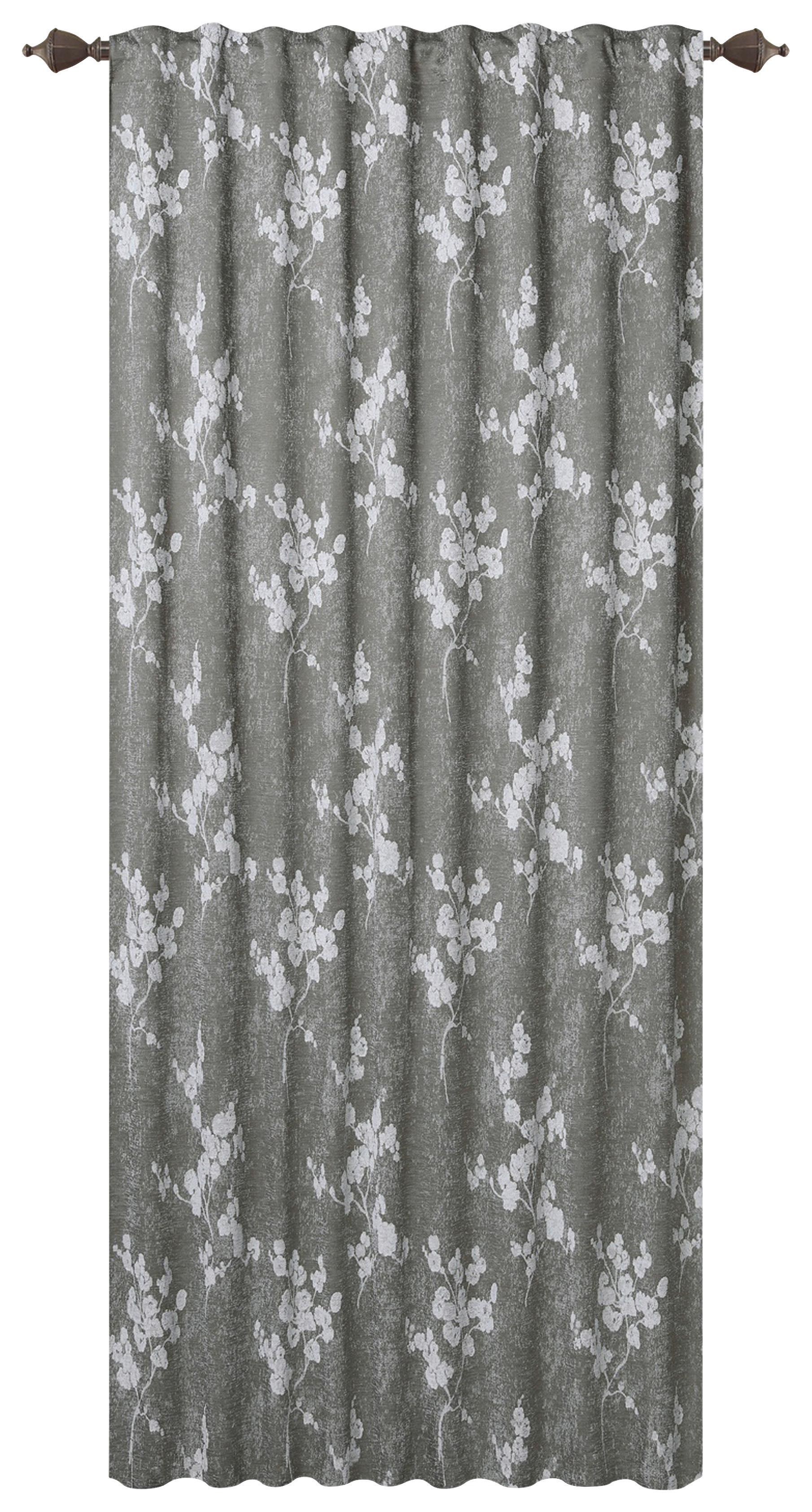 FERTIGVORHANG JOHANNA - Olivgrün, ROMANTIK / LANDHAUS, Textil (140/245cm) - James Wood