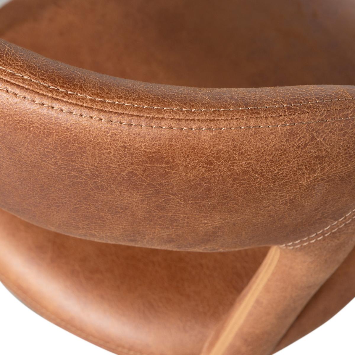 Stuhl-Set Noble Cognac B: 51cm - Cognac, MODERN, Kunststoff/Textil (51/76/56cm) - Livetastic