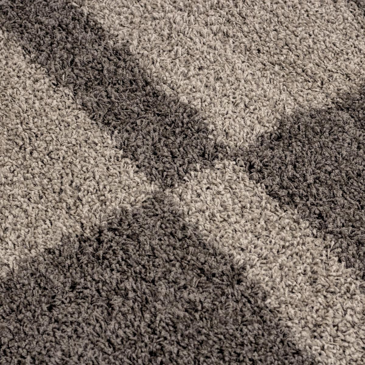 Hochflor Teppich Taupe Gala 80x250 cm - Taupe, Design, Textil (80/250cm)