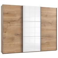 Schwebetürenschrank B: 300 Cm Level 36c Weiß/eiche Dekor - Eichefarben/Weiß, MODERN, Holzwerkstoff (300/236/65cm) - MID.YOU