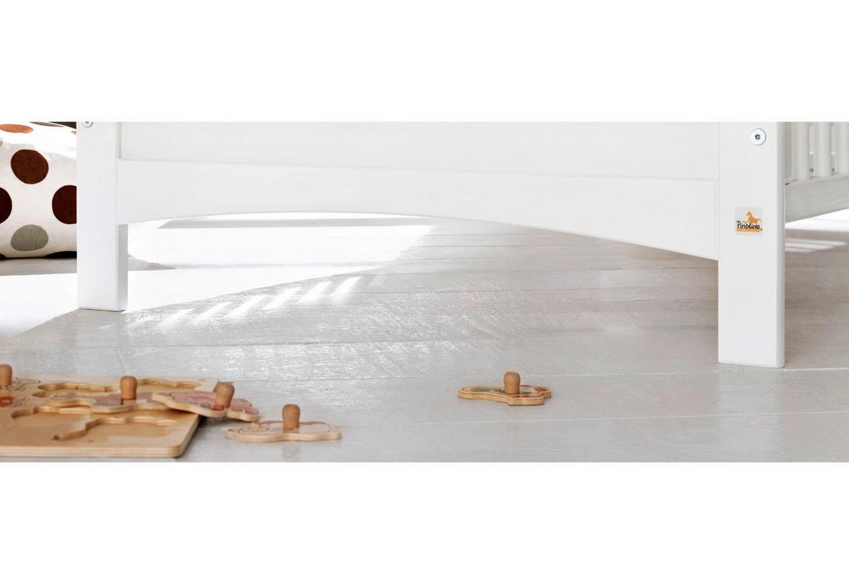 Gitterbett 110023 Florentina - Weiß, Trend, Holz/Holzwerkstoff (146/76/85cm) - Pinolino