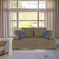Schlafsofa Toni Braun B: 200 cm - Schwarz/Braun, Design, Holzwerkstoff/Textil (200/90/103cm) - P & B
